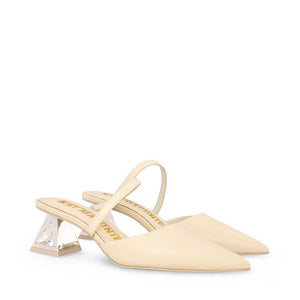 AISHA ICE CREAM / GOLD PUMPS