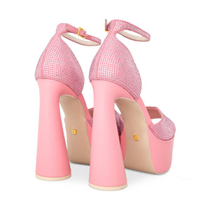 DANU CHEEKY PINK PLATFORMS