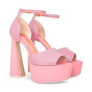 DANU CHEEKY PINK PLATFORMS