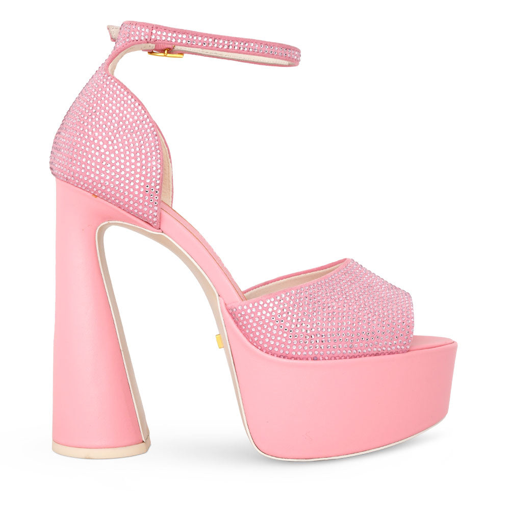 DANU CHEEKY PINK PLATFORMS