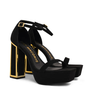 MISSY SANDALS BLACK / GOLD