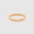 KM JEWELRY: MEGA PRISM STUD ELASTICATED BEAD BRACELET GOLD