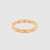 KM JEWELRY: MEGA PRISM STUD ELASTICATED BEAD BRACELET GOLD